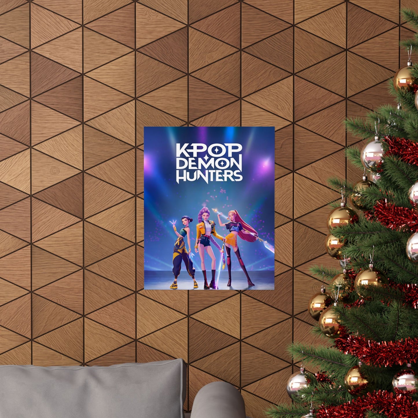 K-Pop Demon Hunters Matte Poster — Anime Girl Group Artwork