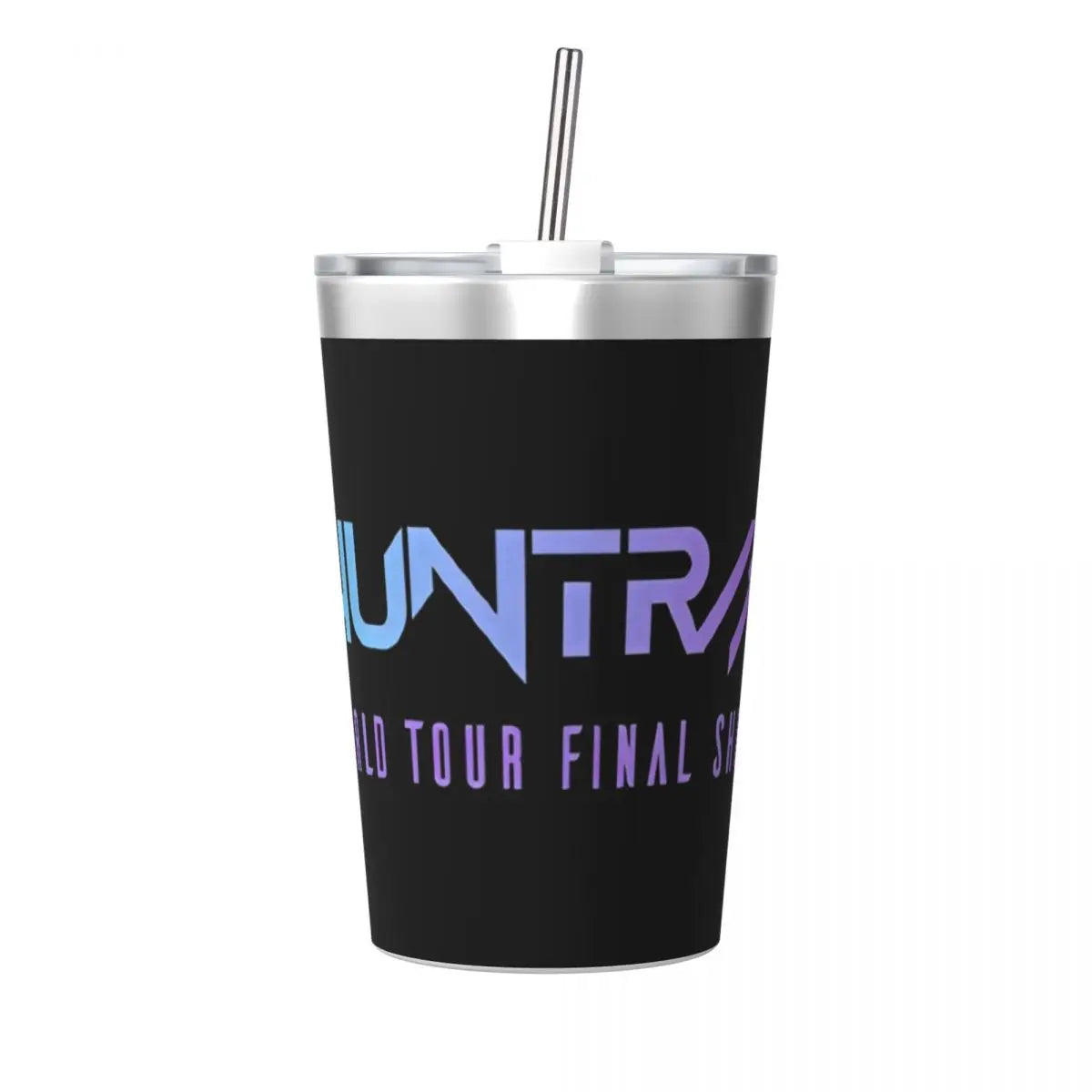 Kpop Demon Hunters Saja Boys 12oz Tumbler Stainless Steel Double Wall Vacuum Insulated Mug Cups With Straw for Cold Hot