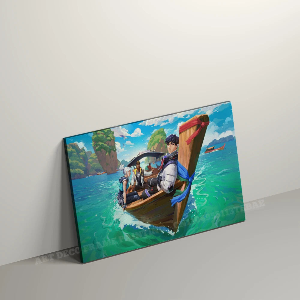 Valorant With Frame Decor Pictures Hot Game Anime Canvas Wall Artwork Paintings Printed Poster Living Room Home Decoration Mural