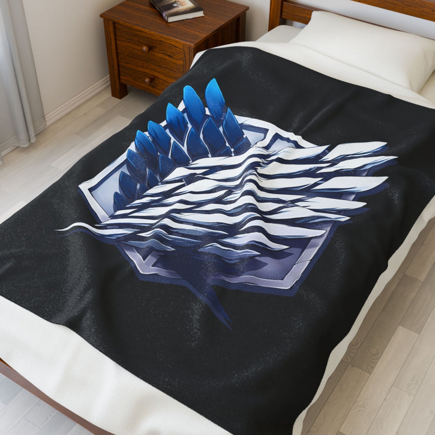 Scout Regiment Velveteen Plush Blanket — Anime Wings Throw Blanket