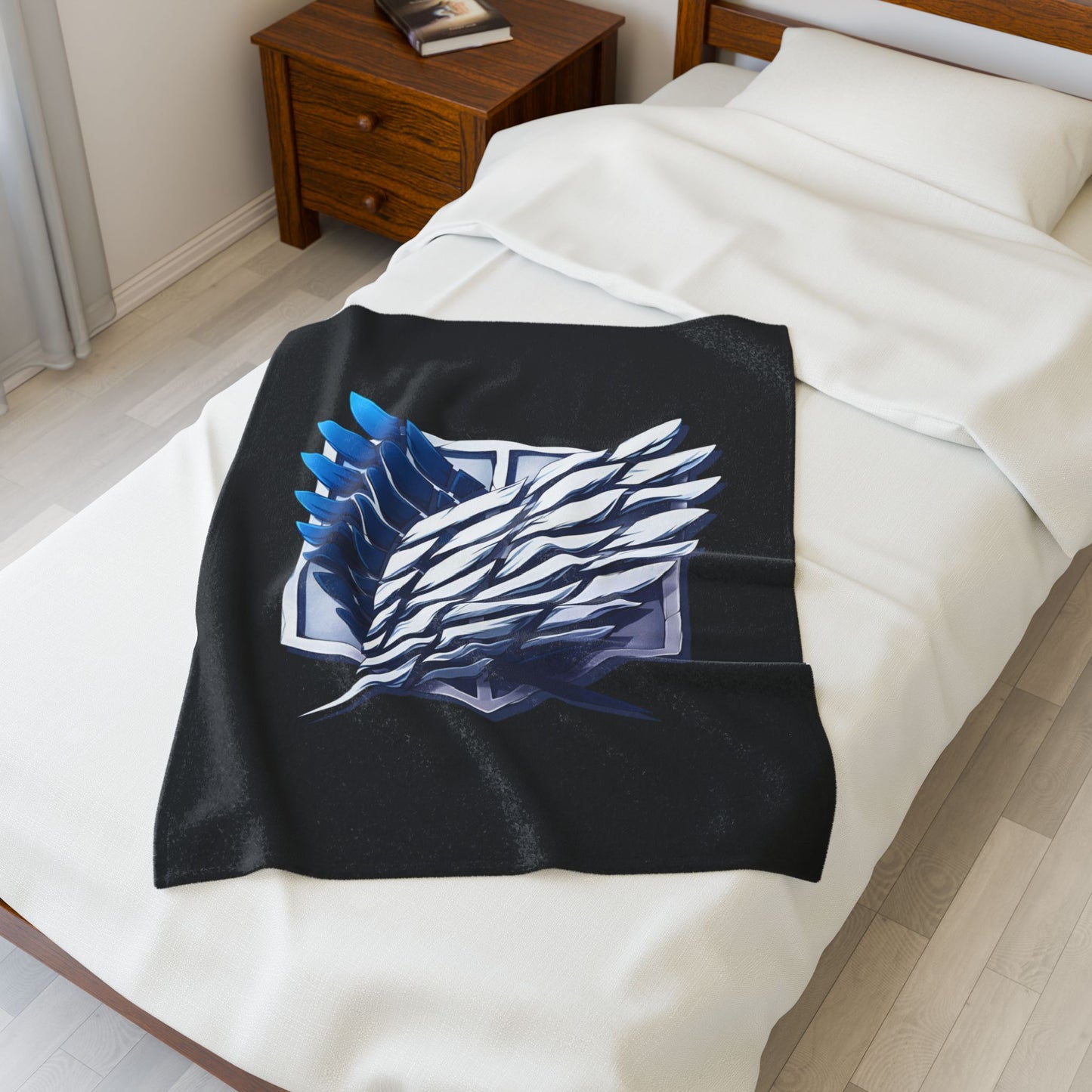 Scout Regiment Velveteen Plush Blanket — Anime Wings Throw Blanket