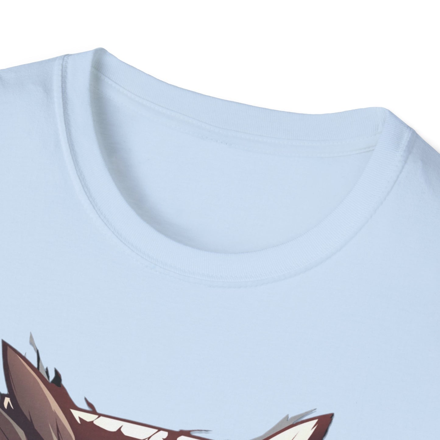 Anime Scout Emblem T-Shirt — Dark Silhouette & Feather Crest Graphic Tee
