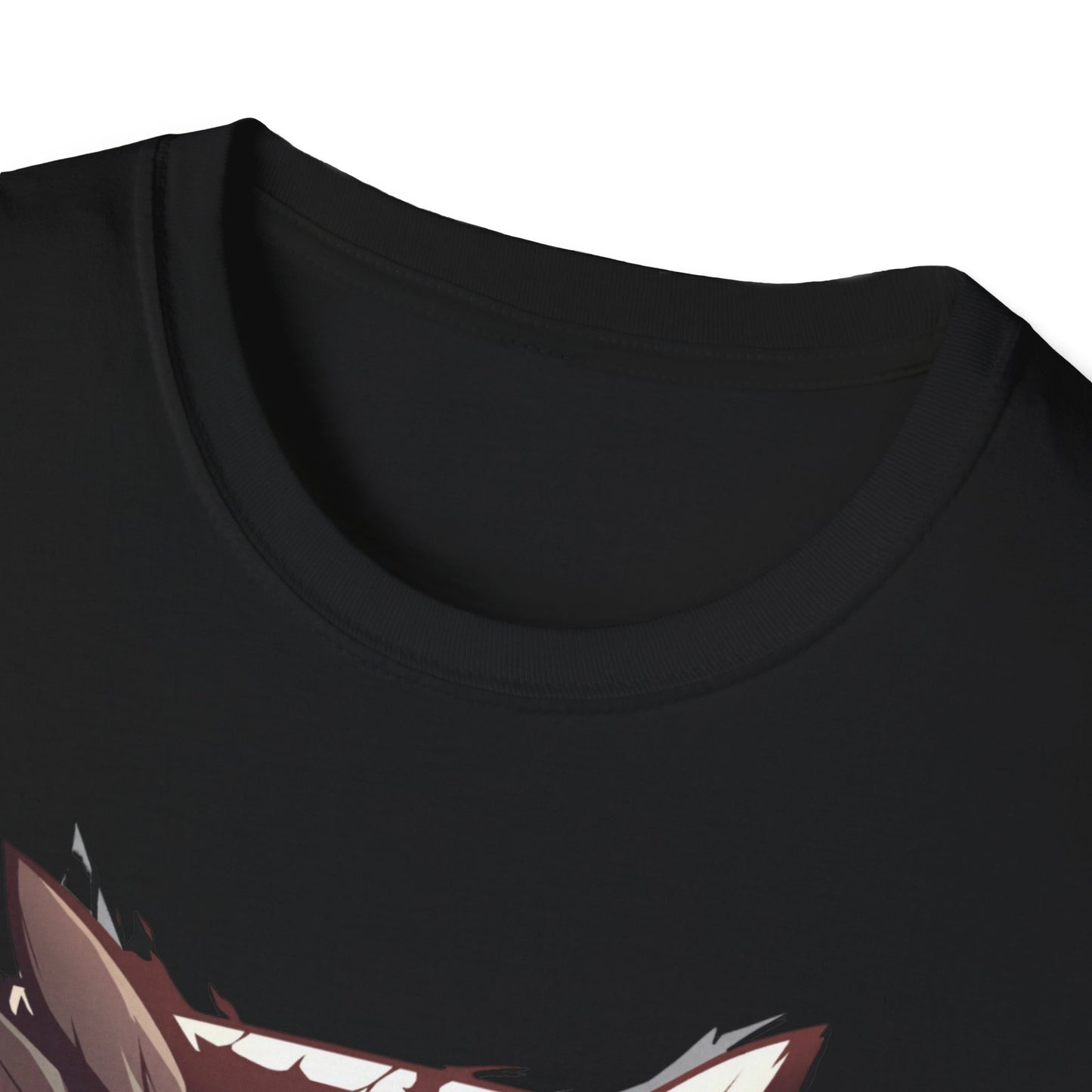 Anime Scout Emblem T-Shirt — Dark Silhouette & Feather Crest Graphic Tee