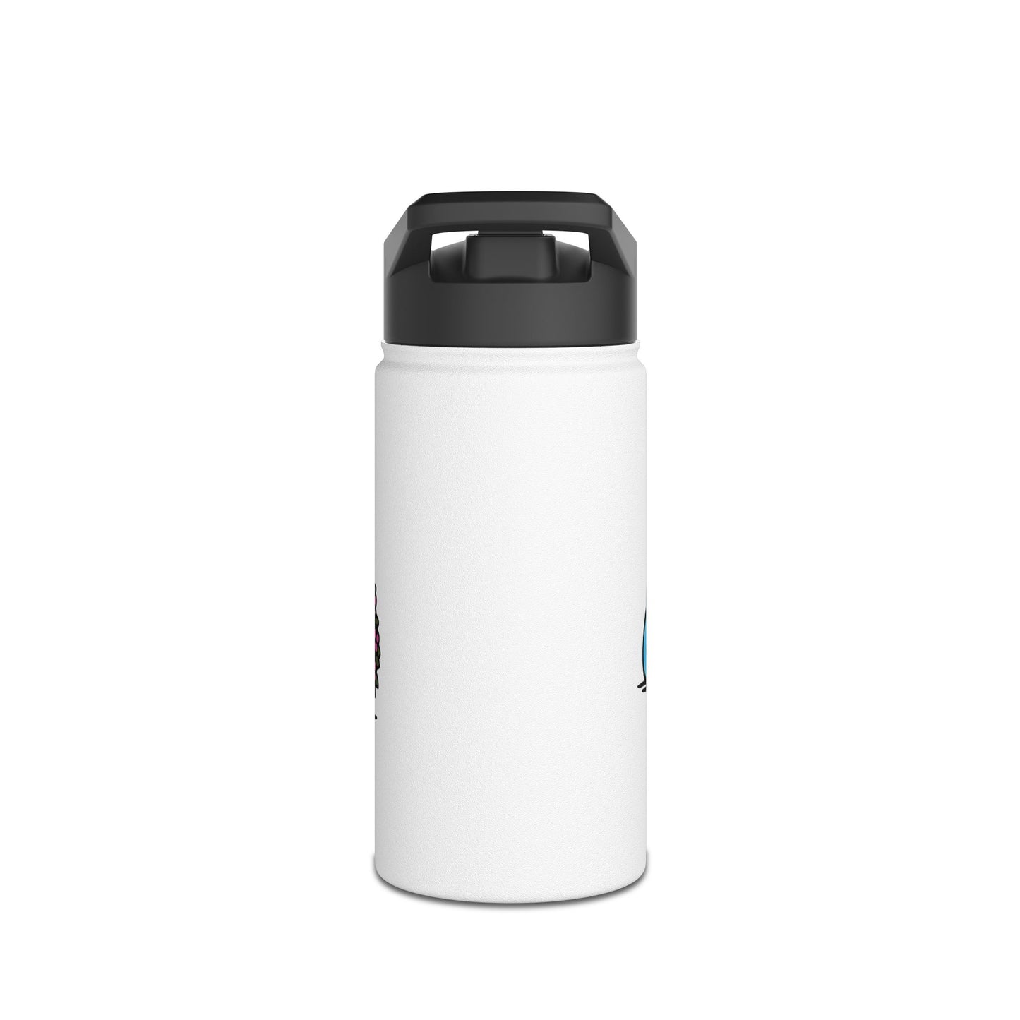 K-pop Demon Hunters - Derpy Cat Stainless Steel Water Bottle — Cute Korean ‘헤헤’ Peeking Design