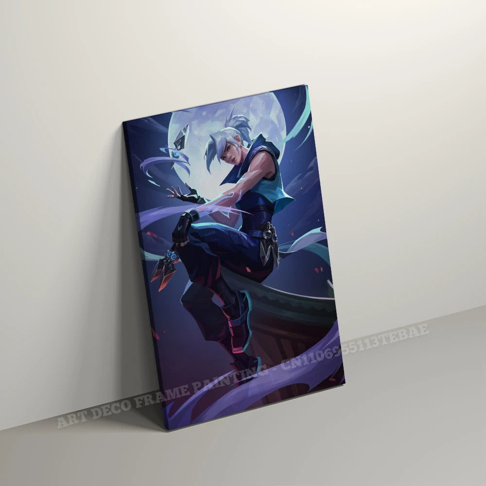 Valorant With Frame Decor Pictures Hot Game Anime Canvas Wall Artwork Paintings Printed Poster Living Room Home Decoration Mural
