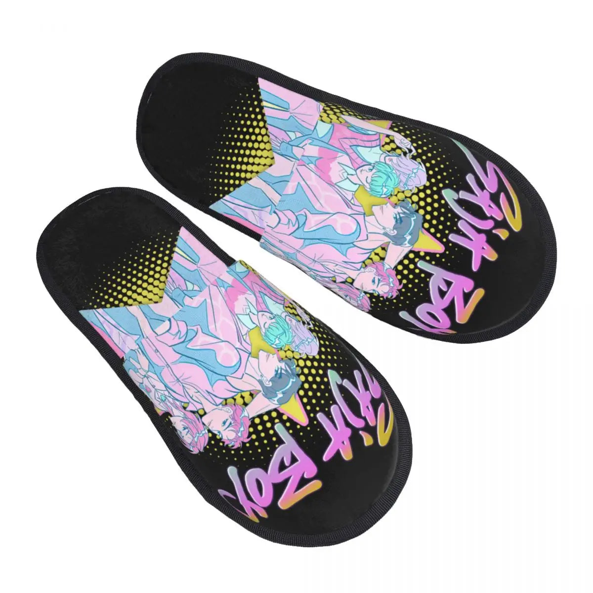 Kpop Demon Hunters Huntrix House Slippers Women Cozy Memory Foam Slip On Hotel Slipper Shoes