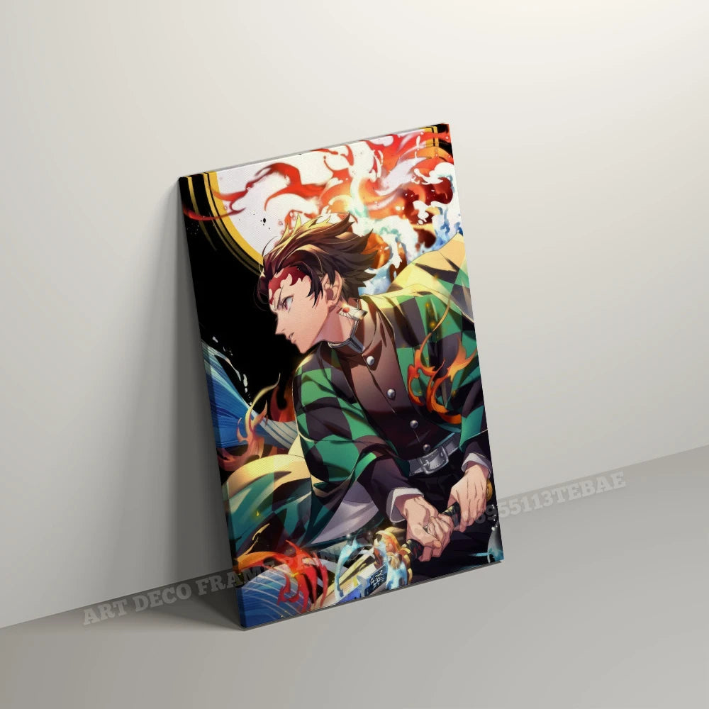 Anime Wall Artwork Home Decor Painting HD Print Modern Posters Canvas Picture For Demon Slayer:Kimetsu No Yaiba Character Gift
