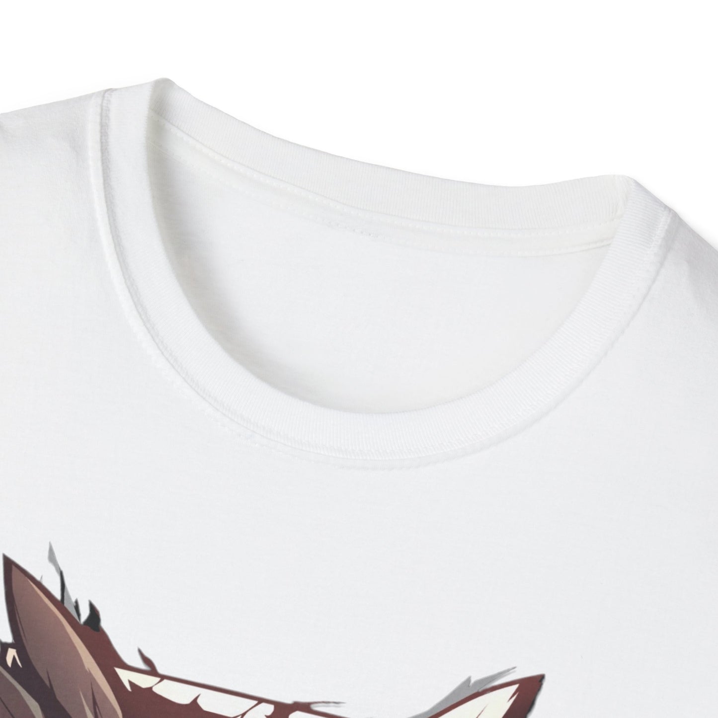 Anime Scout Emblem T-Shirt — Dark Silhouette & Feather Crest Graphic Tee