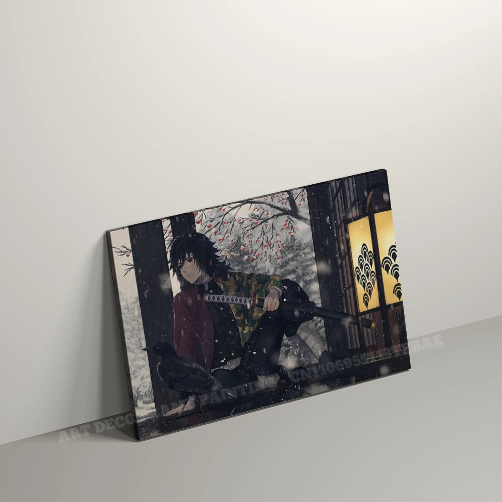 Anime Wall Artwork Home Decor Painting HD Print Modern Posters Canvas Picture For Demon Slayer:Kimetsu No Yaiba Character Gift