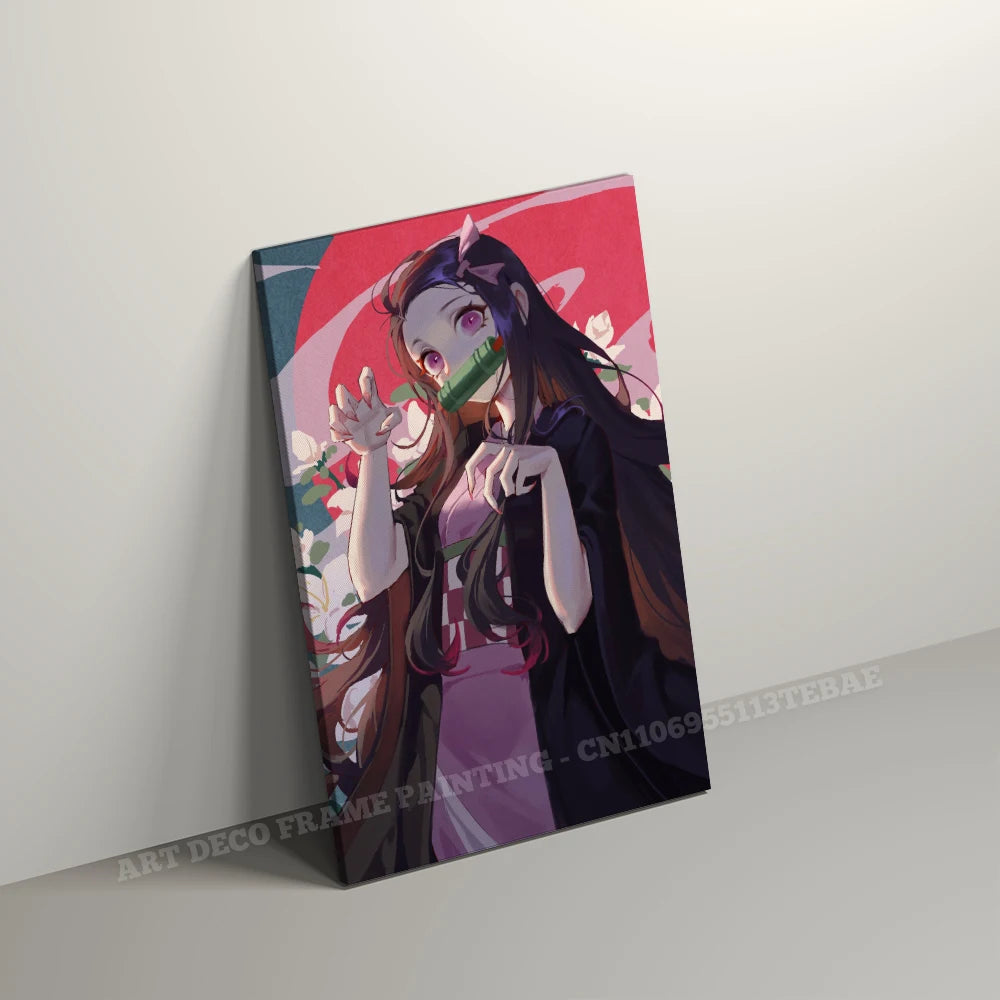 Anime Wall Artwork Home Decor Painting HD Print Modern Posters Canvas Picture For Demon Slayer:Kimetsu No Yaiba Character Gift