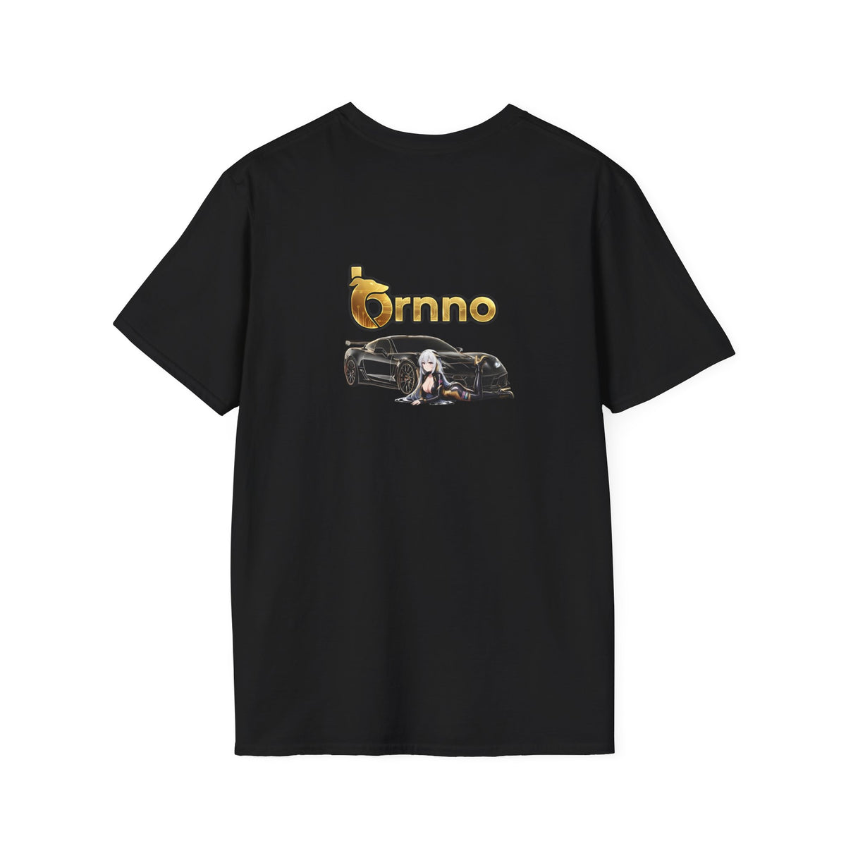 Ornno Gold Logo Tee — Urban Car & Anime Graphic T-Shirt