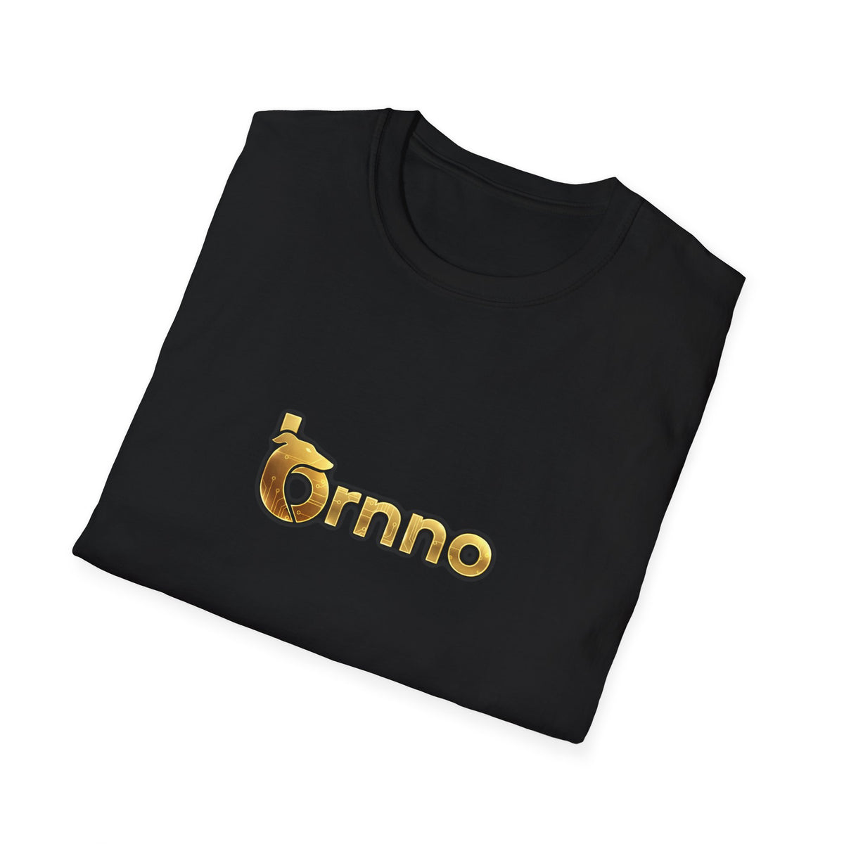 Ornno Gold Logo Tee — Urban Car & Anime Graphic T-Shirt