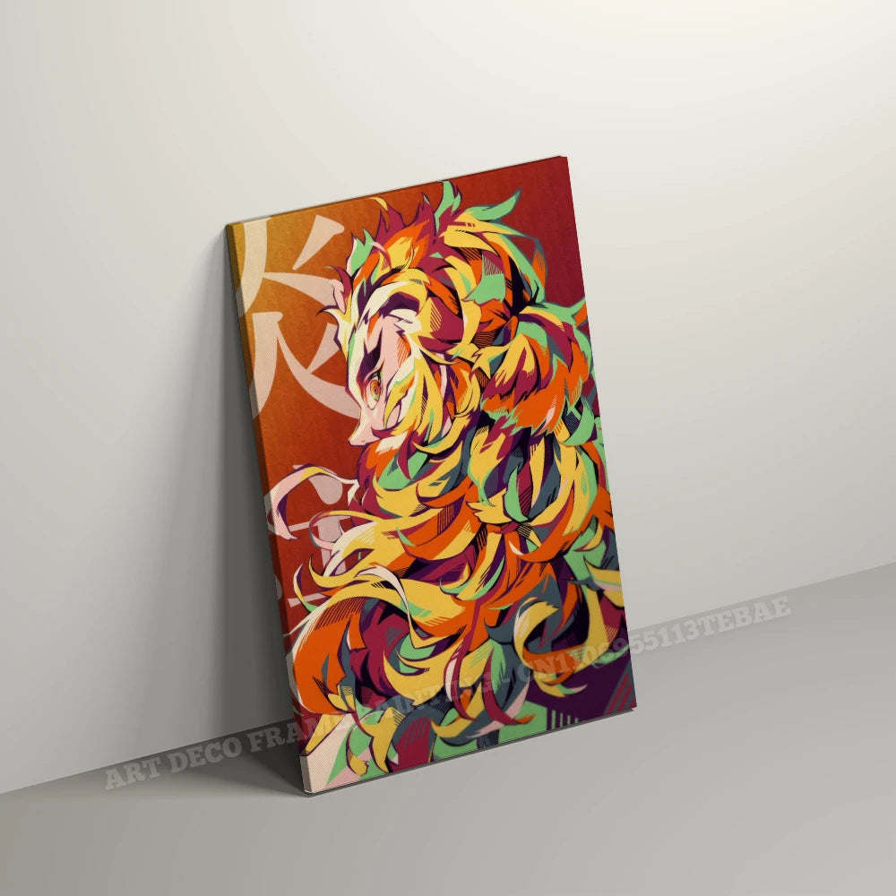 Anime Wall Artwork Home Decor Painting HD Print Modern Posters Canvas Picture For Demon Slayer:Kimetsu No Yaiba Character Gift