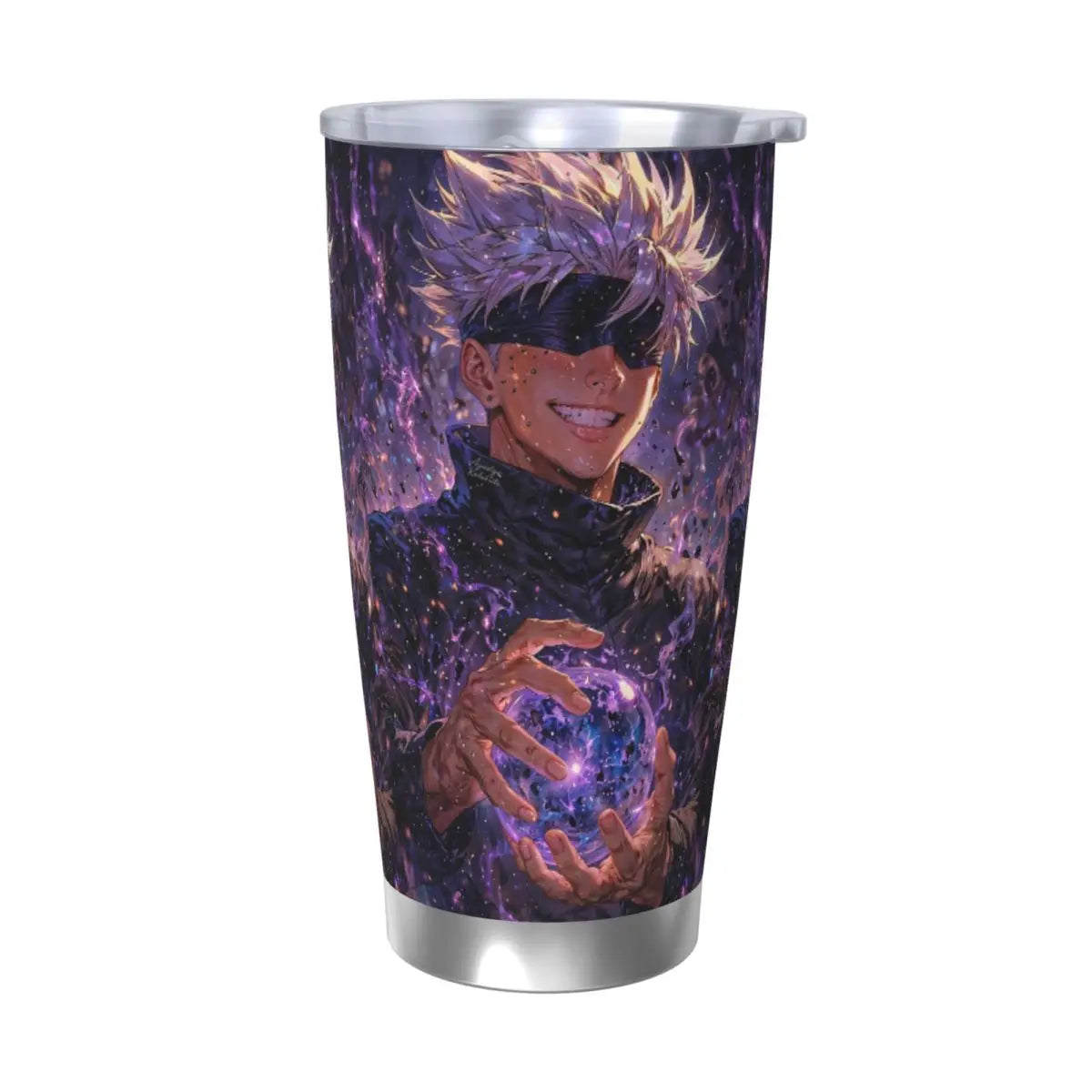 Jujutsu Kaisen Satoru Gojo Stainless Steel Tumbler Vacuum Insulated Mug Thermal Cold Cups Straw With Lid 20oz