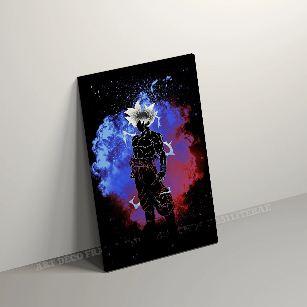 Room Wall Artwork Canvas Print Anime Dragon Ball Role With Frame Posters Home Decor Picture Modern Interior Painting Decoration