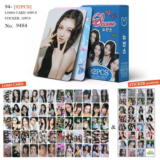 92pcs NewJeans Limited Edition LOMO Double-Sided Photocards K-pop Album Merch
