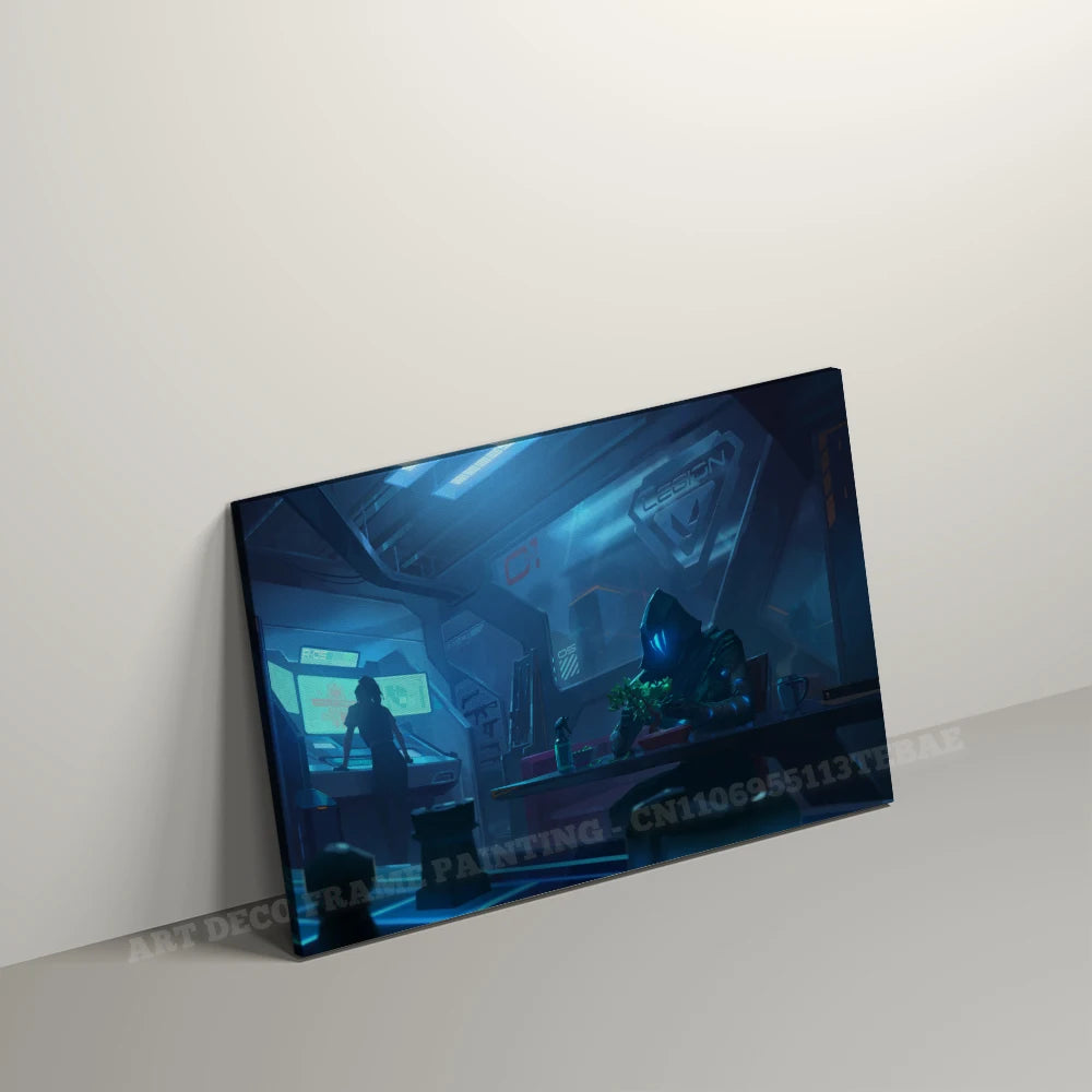 Valorant With Frame Decor Pictures Hot Game Anime Canvas Wall Artwork Paintings Printed Poster Living Room Home Decoration Mural