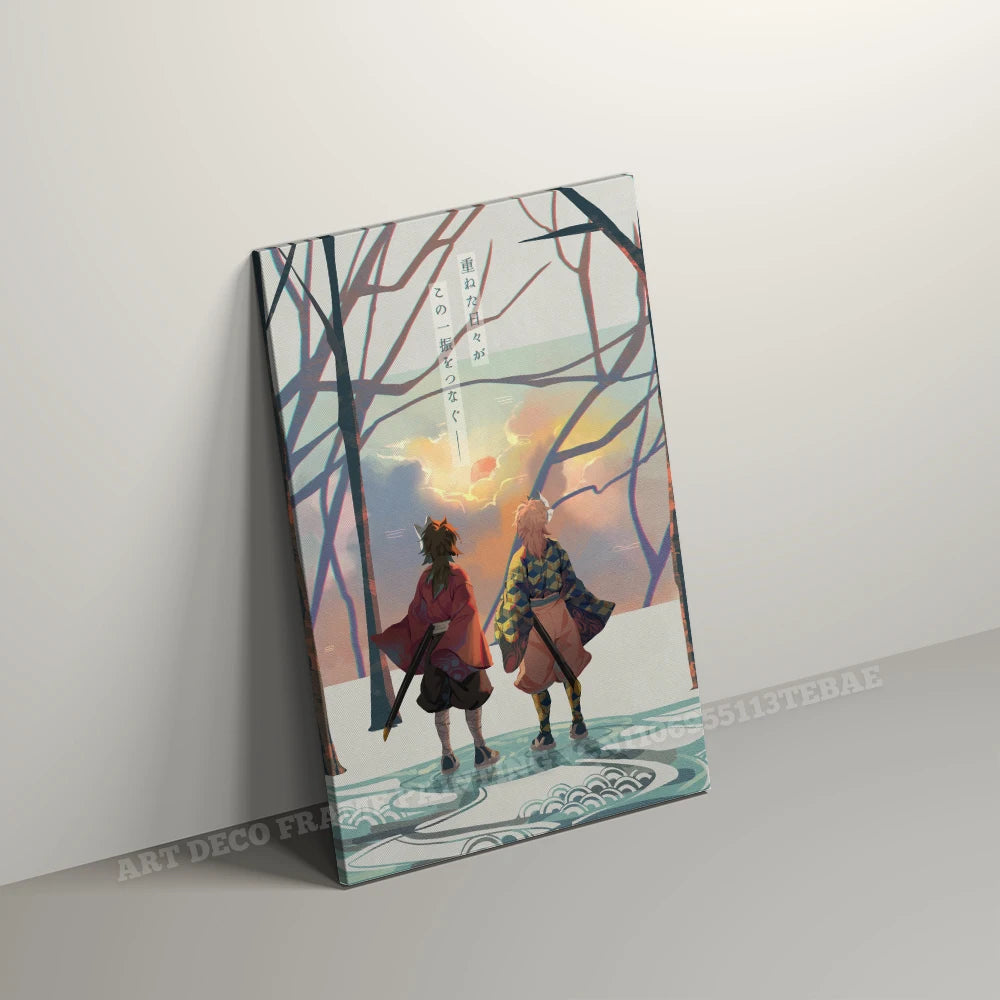 Anime Wall Artwork Home Decor Painting HD Print Modern Posters Canvas Picture For Demon Slayer:Kimetsu No Yaiba Character Gift