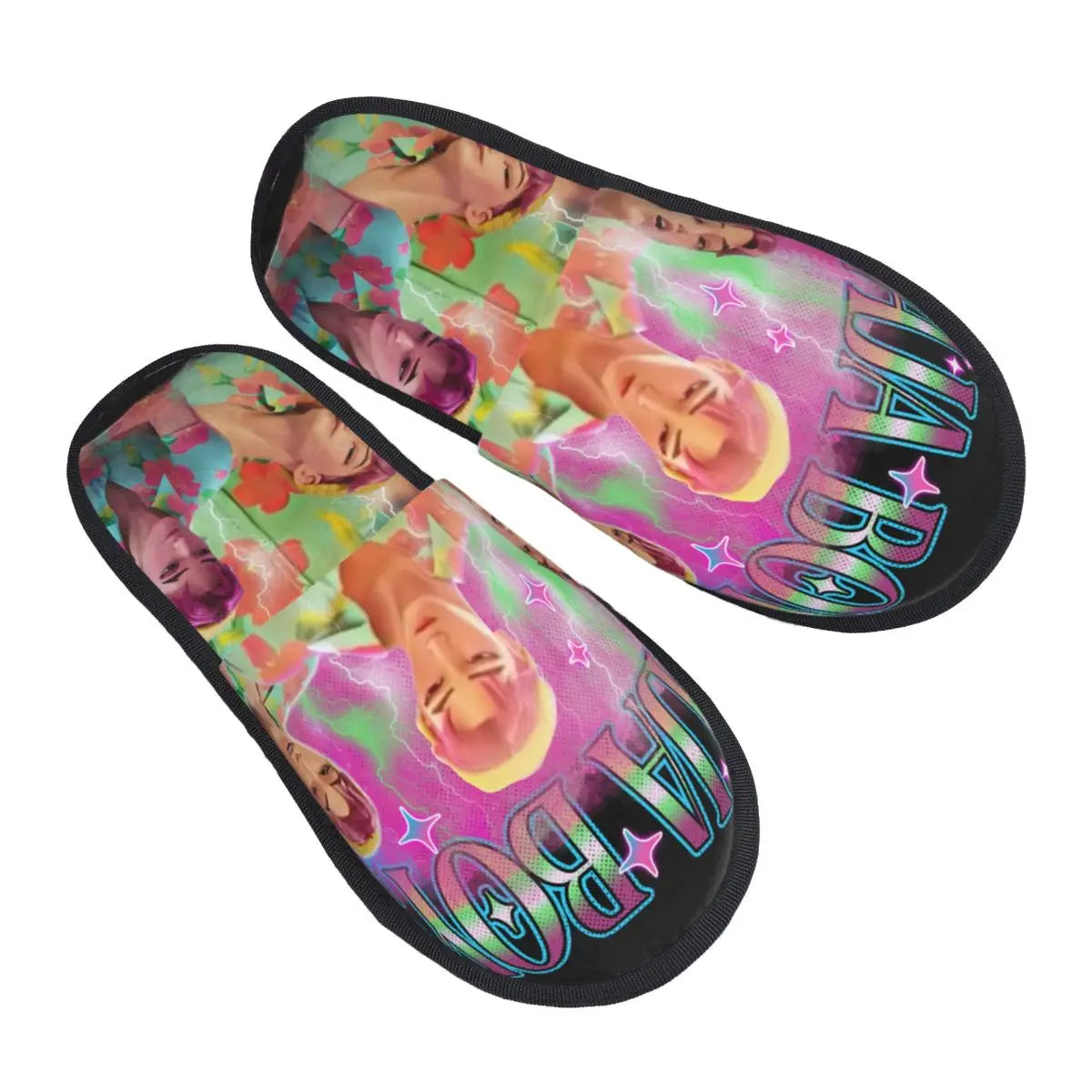 Kpop Demon Hunters Huntrix House Slippers Women Cozy Memory Foam Slip On Hotel Slipper Shoes