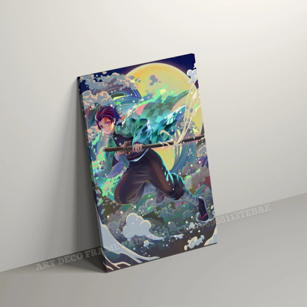 Anime Wall Artwork Home Decor Painting HD Print Modern Posters Canvas Picture For Demon Slayer:Kimetsu No Yaiba Character Gift