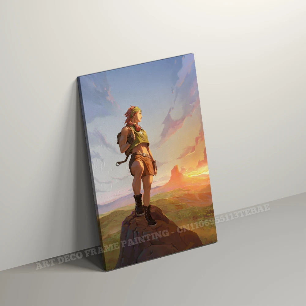 Valorant With Frame Decor Pictures Hot Game Anime Canvas Wall Artwork Paintings Printed Poster Living Room Home Decoration Mural