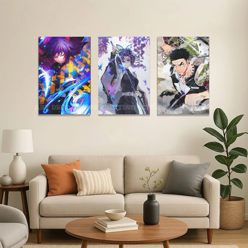 Anime Wall Artwork Home Decor Painting HD Print Modern Posters Canvas Picture For Demon Slayer:Kimetsu No Yaiba Character Gift