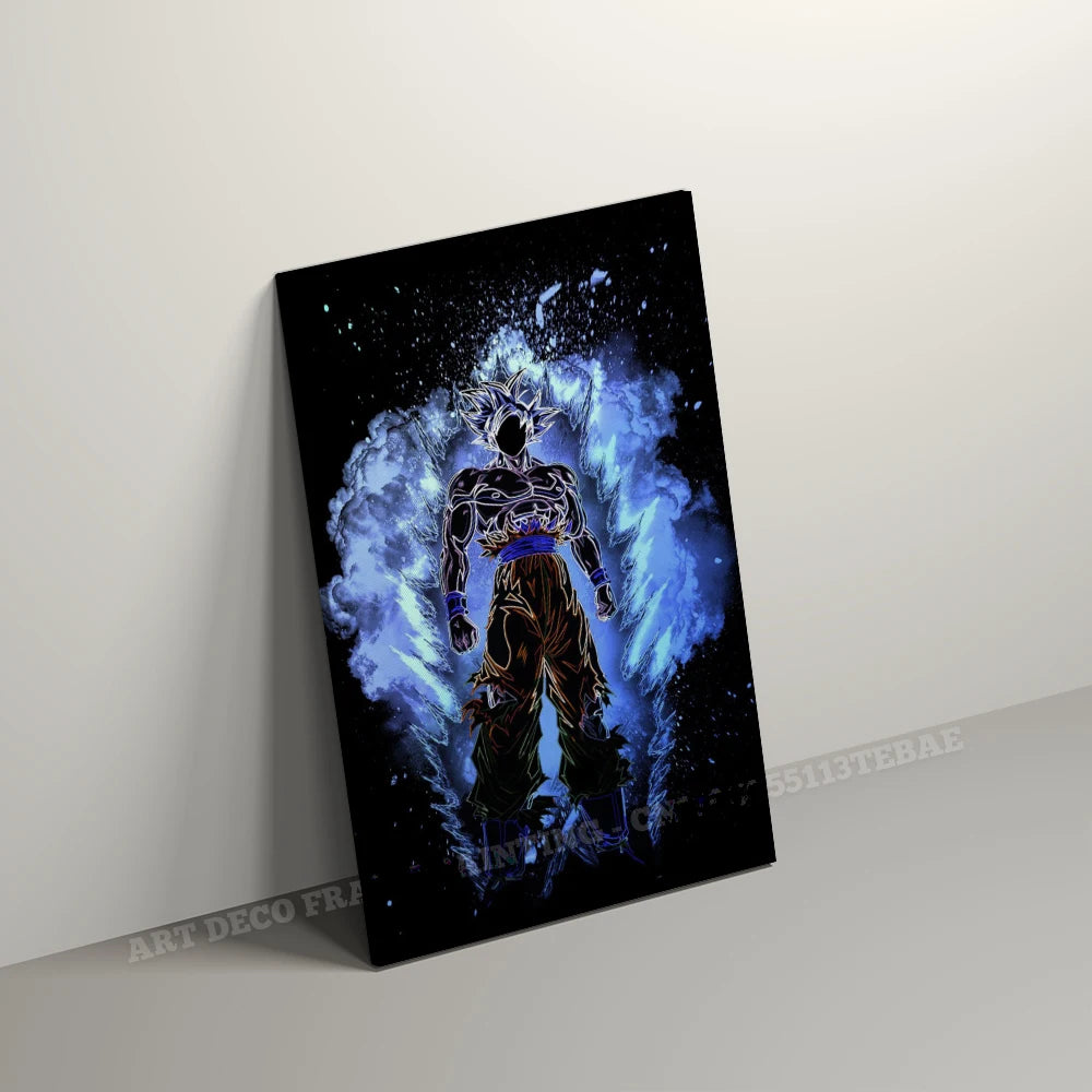 Room Wall Artwork Canvas Print Anime Dragon Ball Role With Frame Posters Home Decor Picture Modern Interior Painting Decoration
